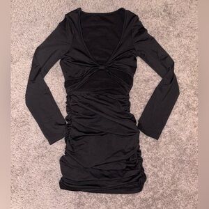 Black long sleeve dress